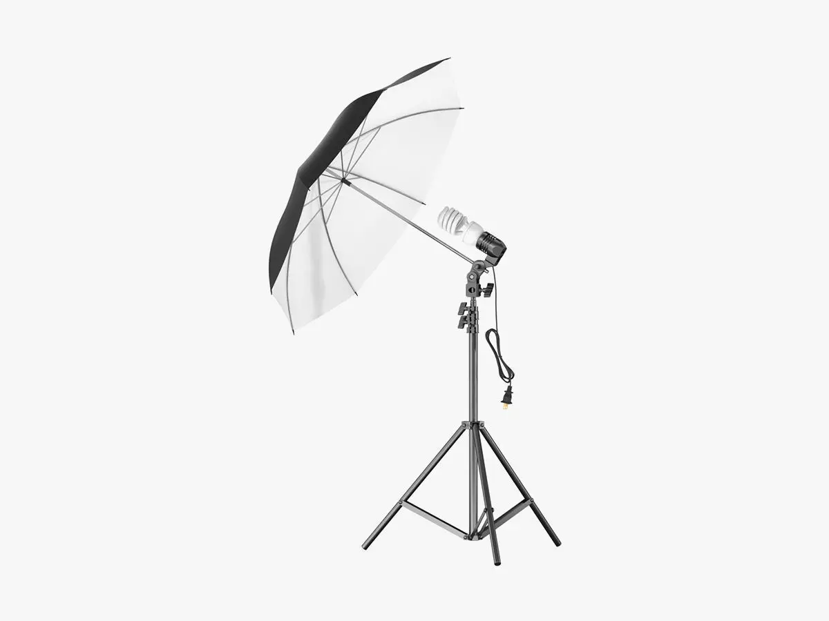 Umbrella Lighting Single Light Bulb 3D model_0