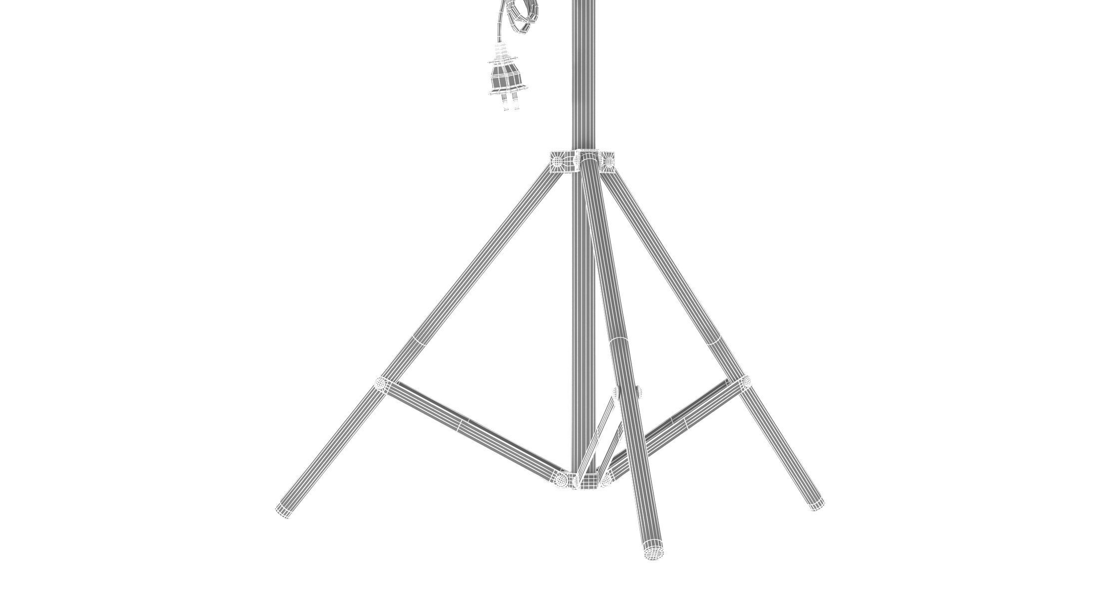 Umbrella Lighting Single Light Bulb 3D model_10