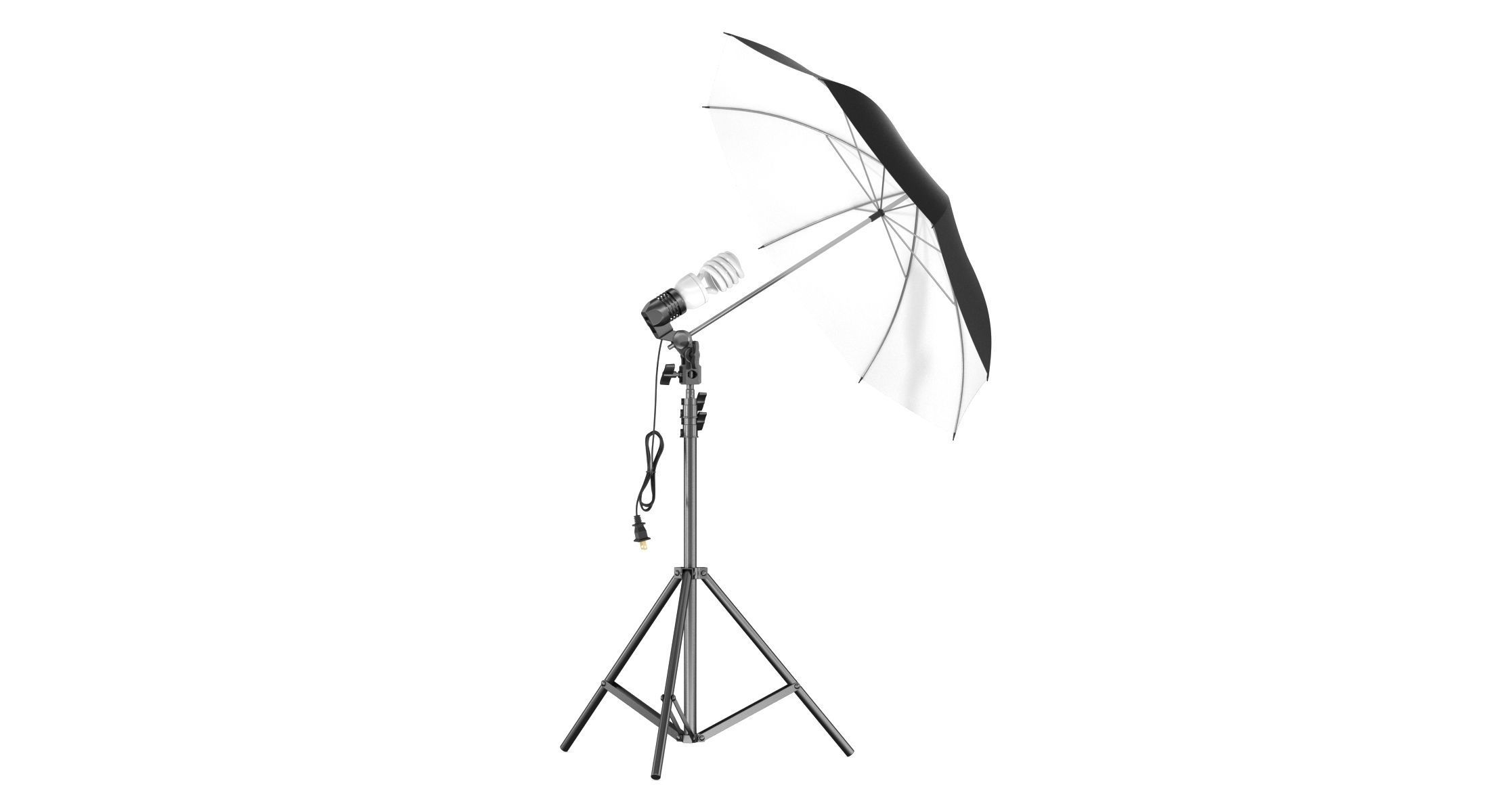 Umbrella Lighting Single Light Bulb 3D model_5