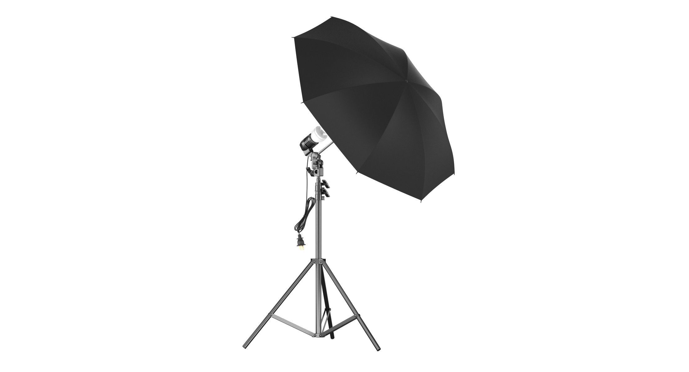Umbrella Lighting Single Light Bulb 3D model_4
