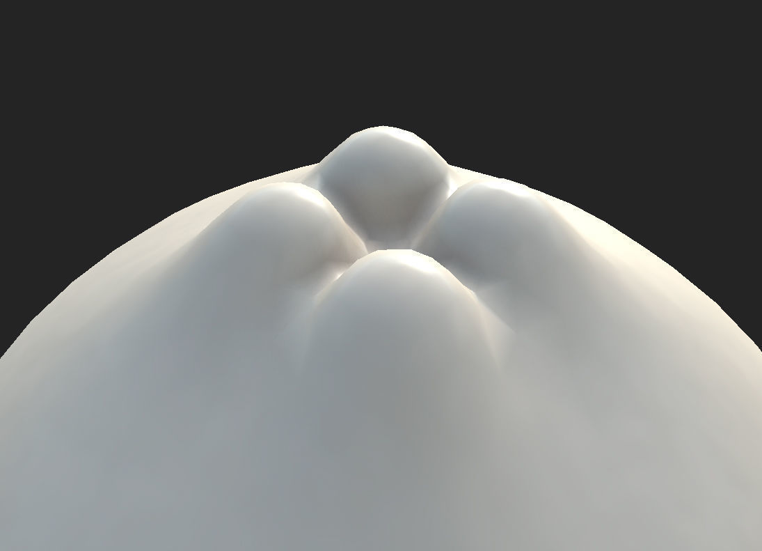 Steamed Buns Low-poly 3D model_19