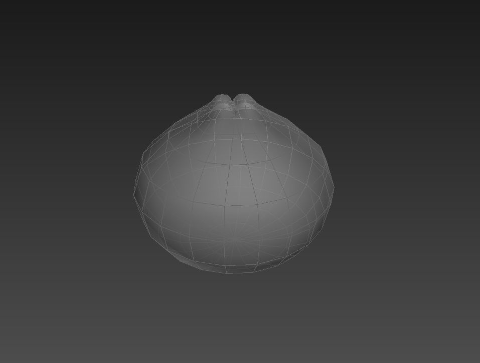 Steamed Buns Low-poly 3D model_10