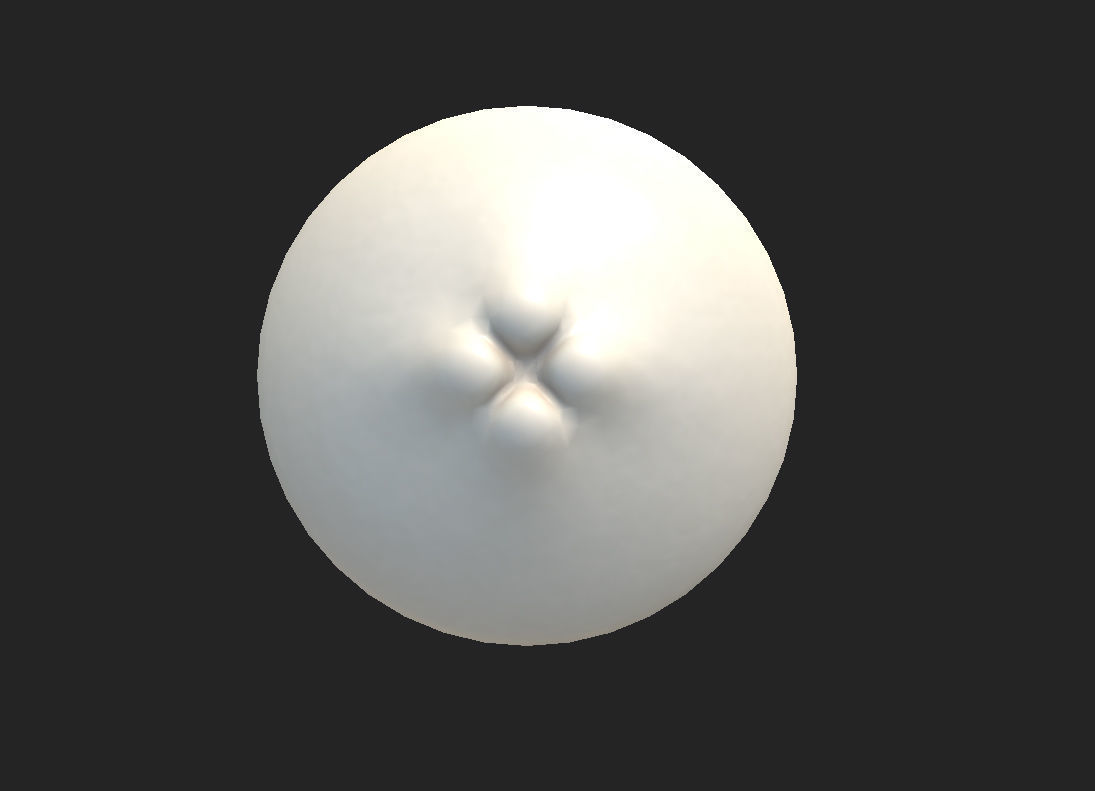 Steamed Buns Low-poly 3D model_20