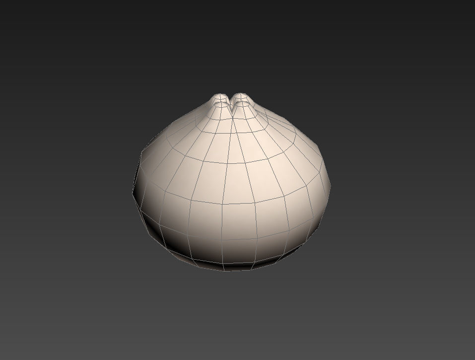 Steamed Buns Low-poly 3D model_9