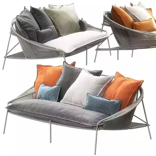 Traveler outdoor sofa by Roche Bobois 3D model