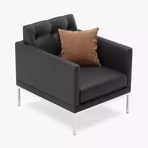 Armchair Office 01 Low-poly 3D model