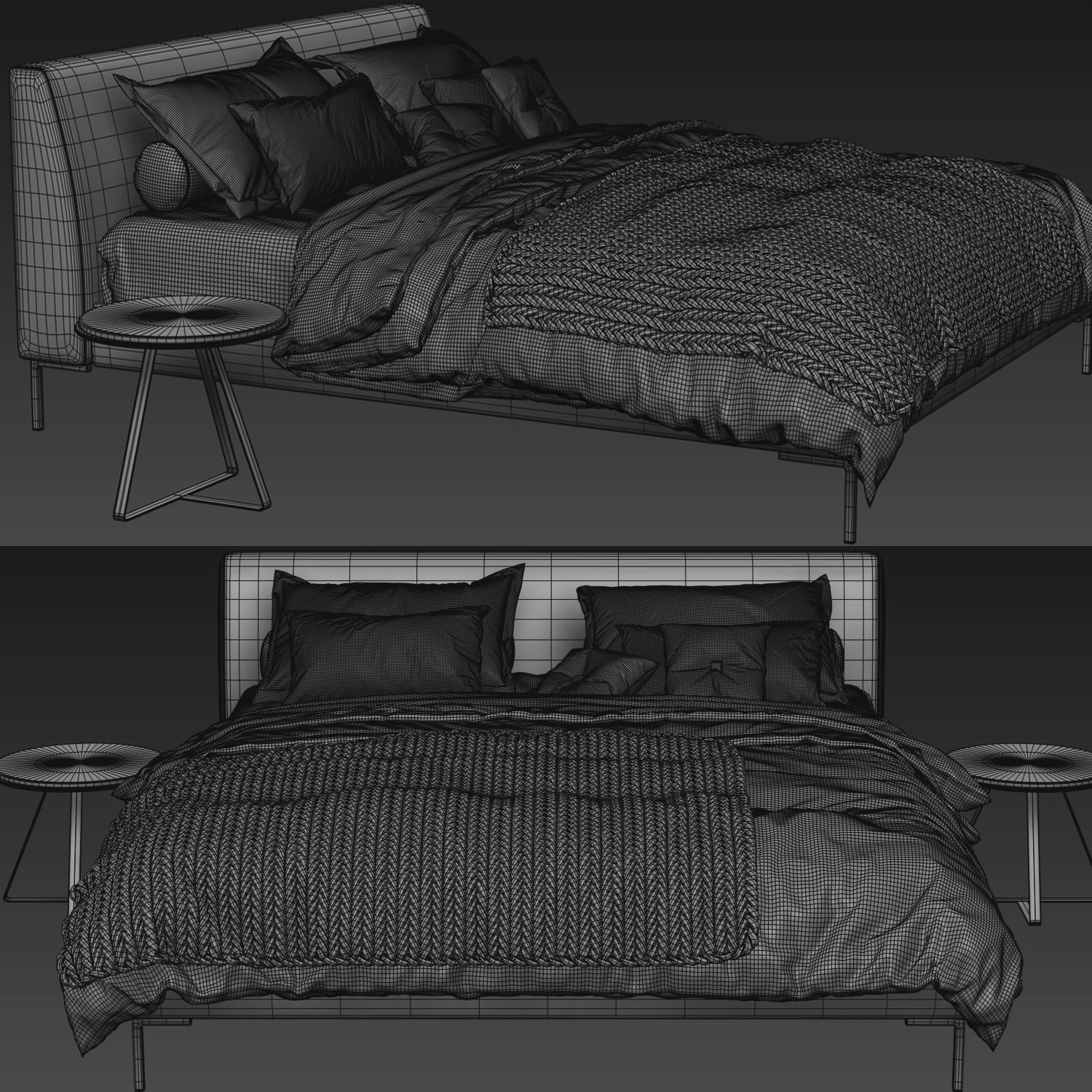 Bed Collection 04 - 10 Items 3D model_30