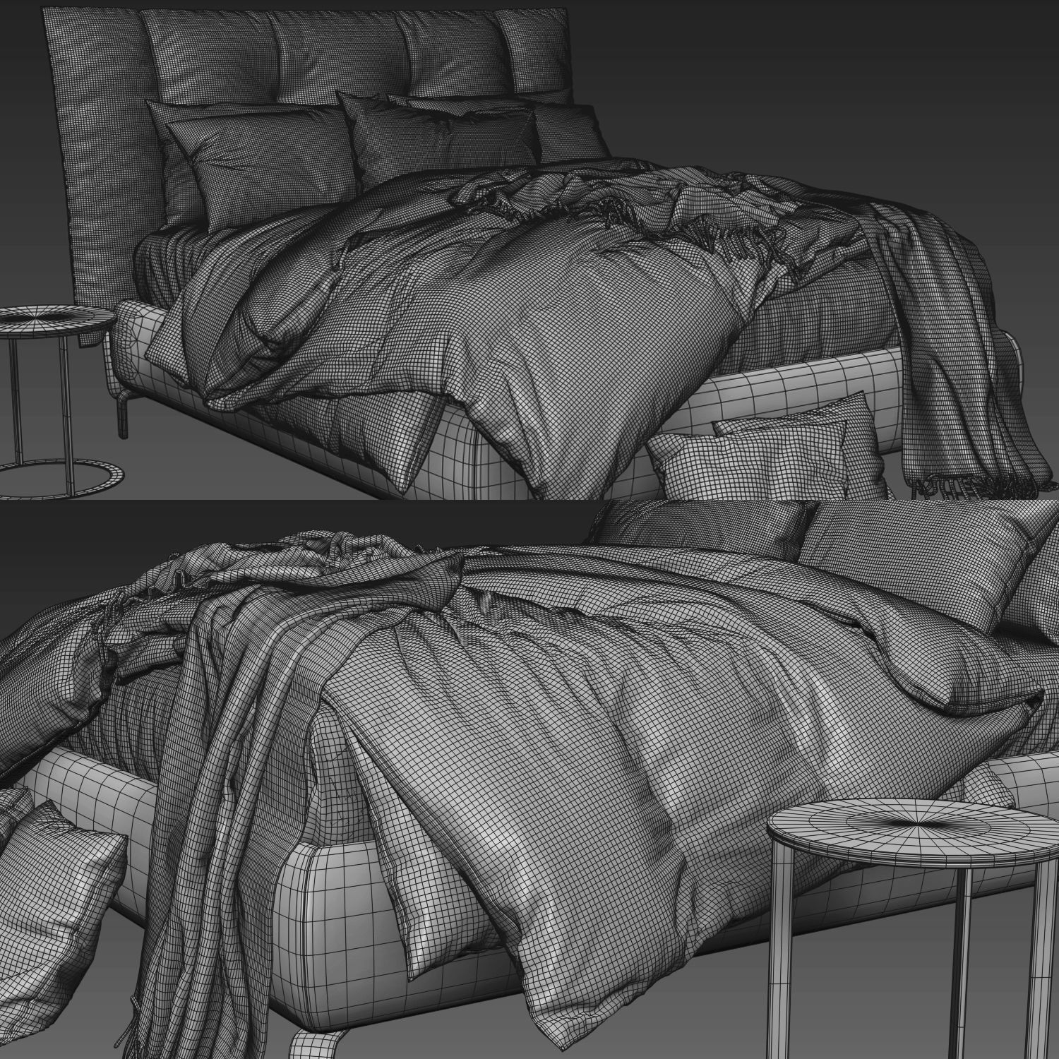 Bed Collection 04 - 10 Items 3D model_27