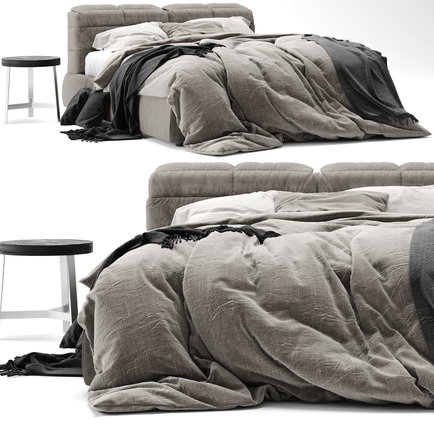 Bed Collection 04 - 10 Items 3D model_22