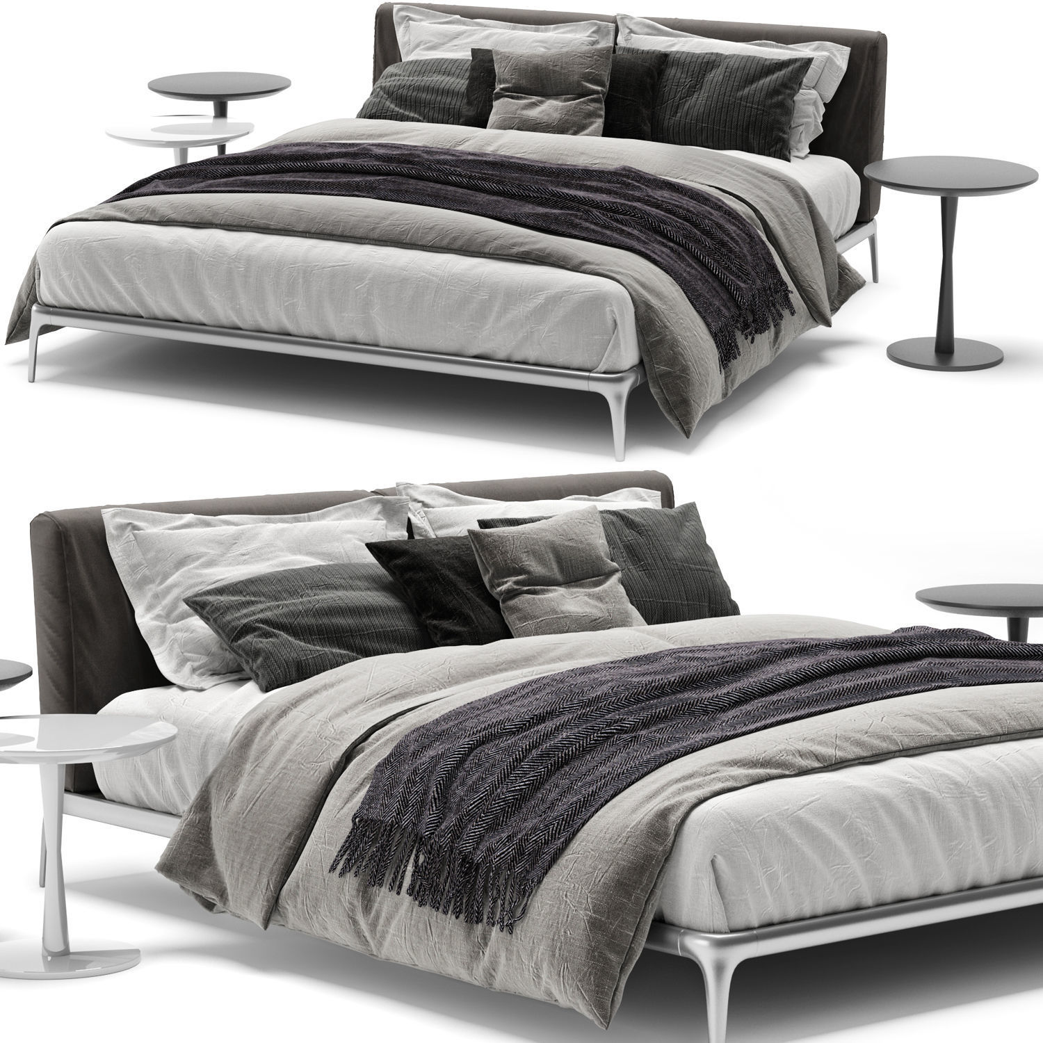 Bed Collection 04 - 10 Items 3D model_13