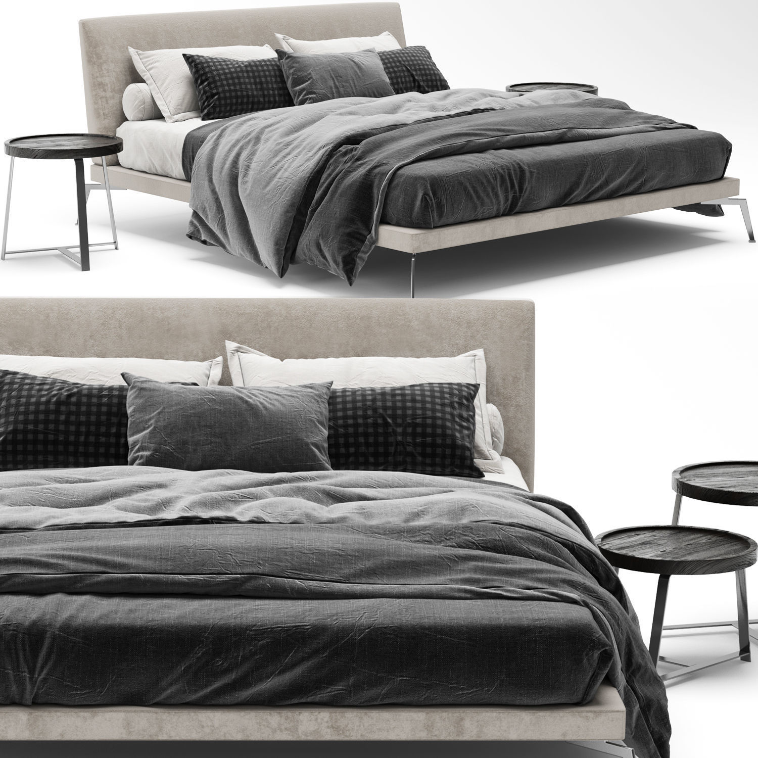 Bed Collection 04 - 10 Items 3D model_16