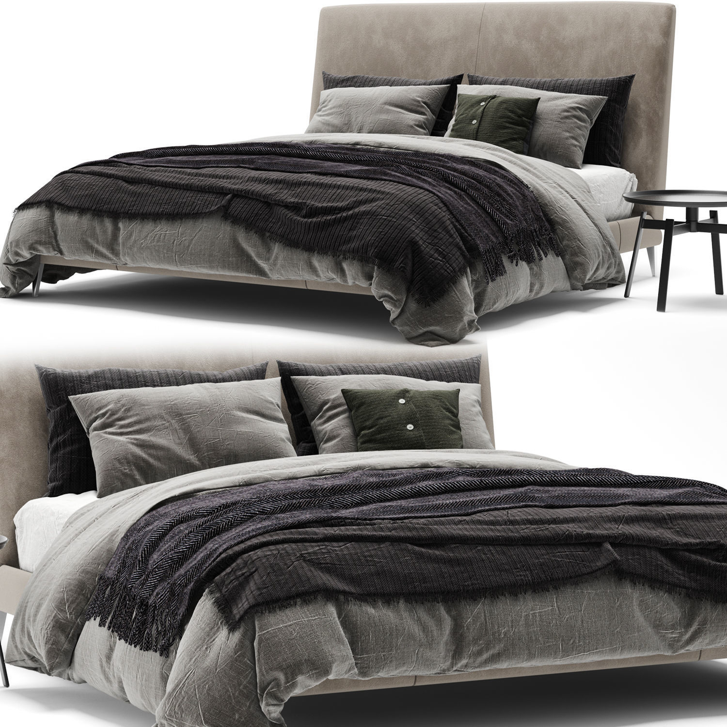 Bed Collection 04 - 10 Items 3D model_19