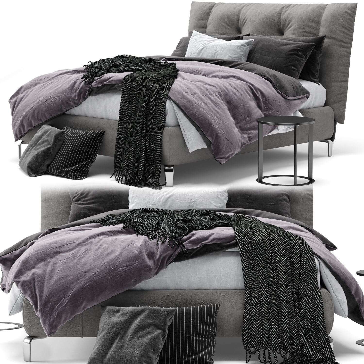 Bed Collection 04 - 10 Items 3D model_26