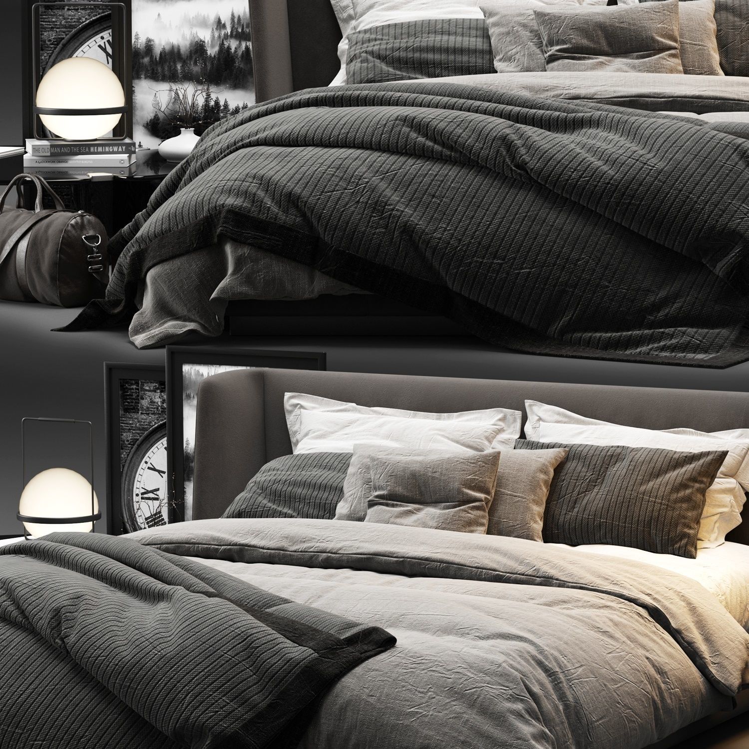 Bed Collection 04 - 10 Items 3D model_2