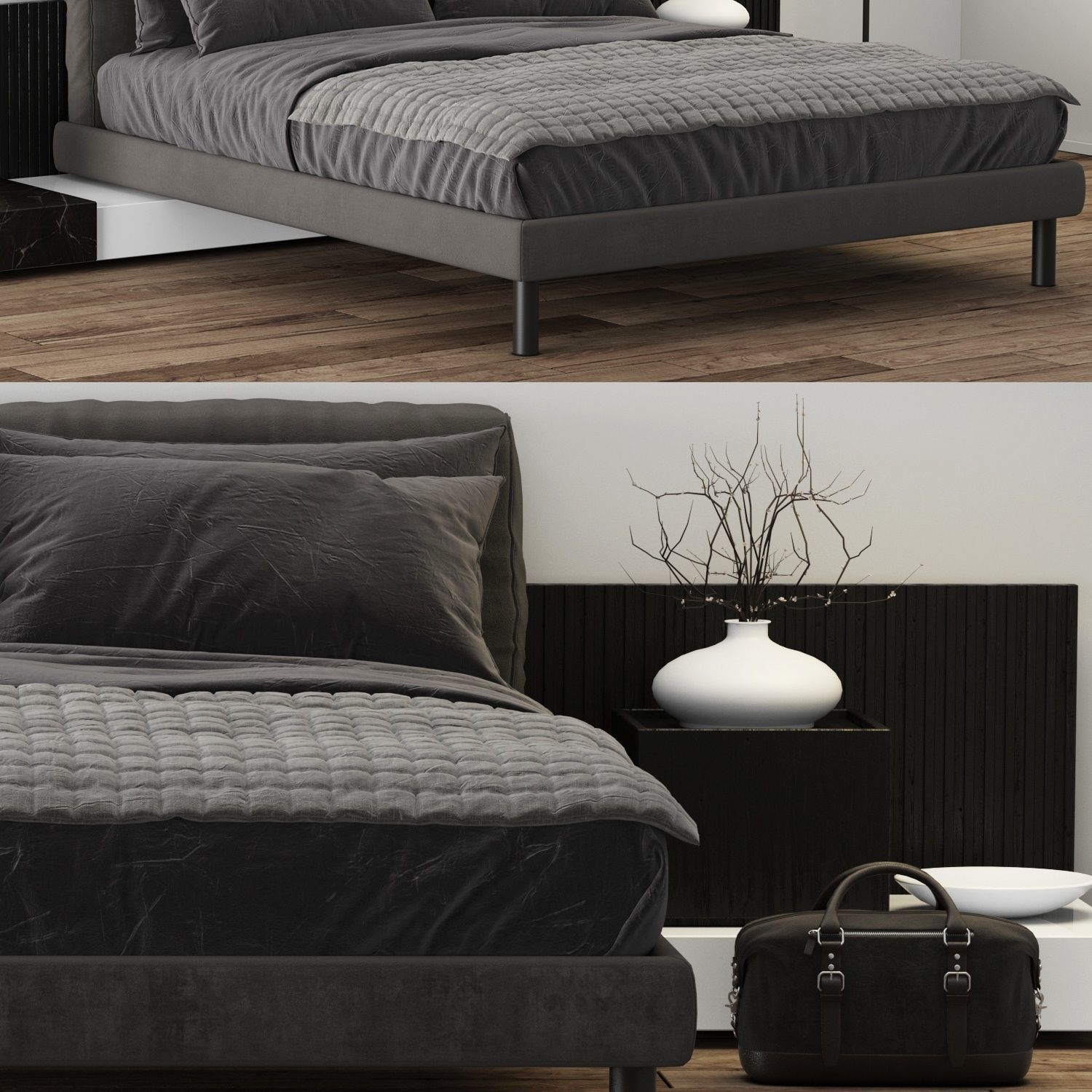 Bed Collection 04 - 10 Items 3D model_5