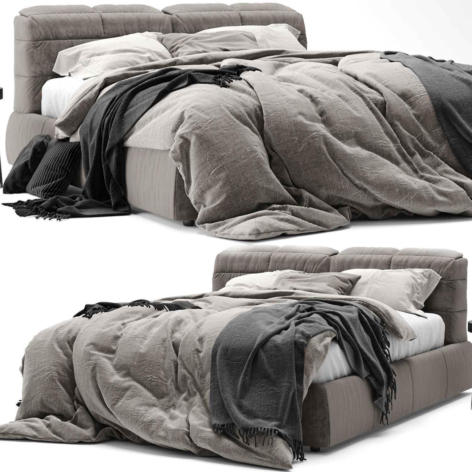 Bed Collection 04 - 10 Items 3D model_23