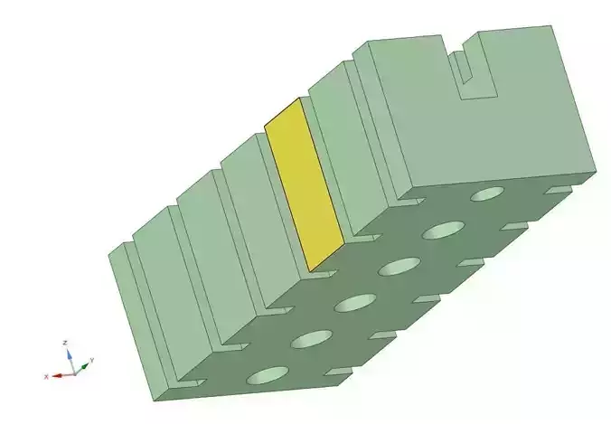 Esp8266-12e plastic block with dot in middle 3D print model