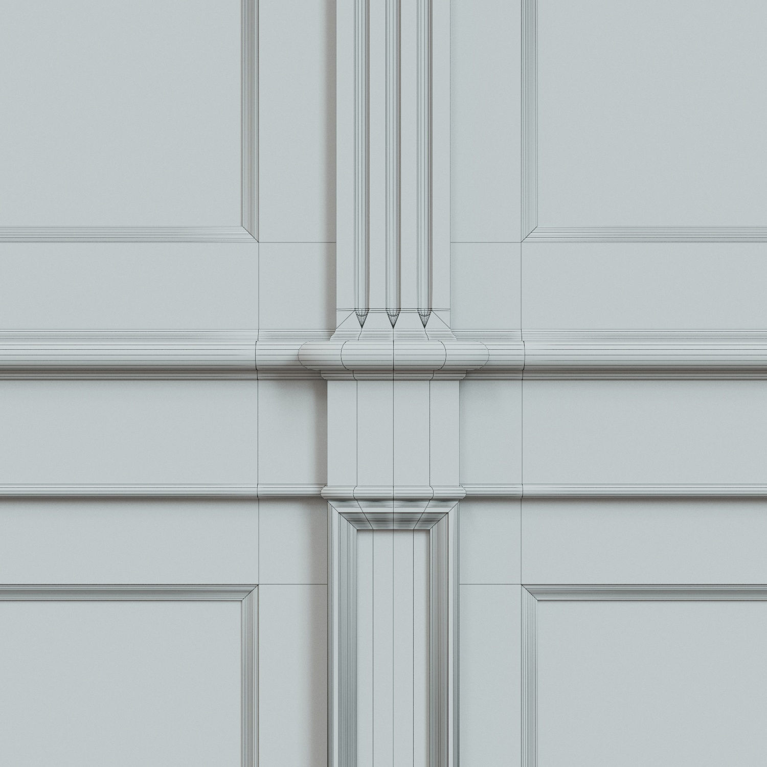 Wood panels with veneer 02 Low-poly 3D model_11