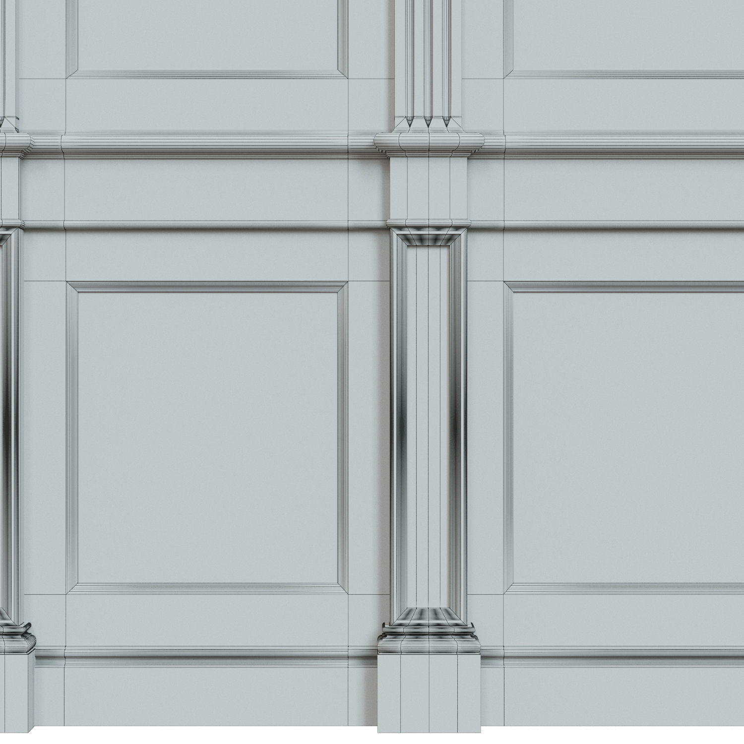 Wood panels with veneer 02 Low-poly 3D model_12