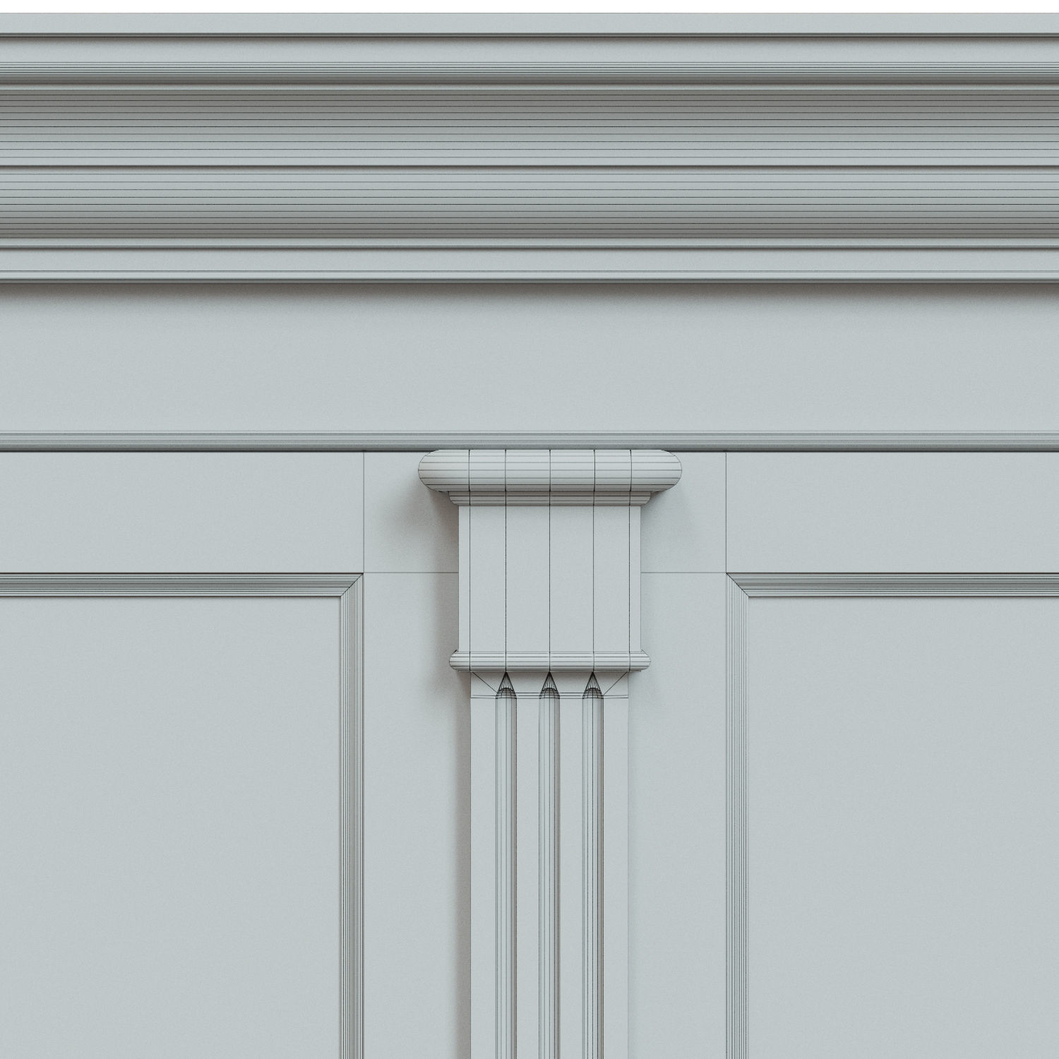 Wood panels with veneer 02 Low-poly 3D model_13
