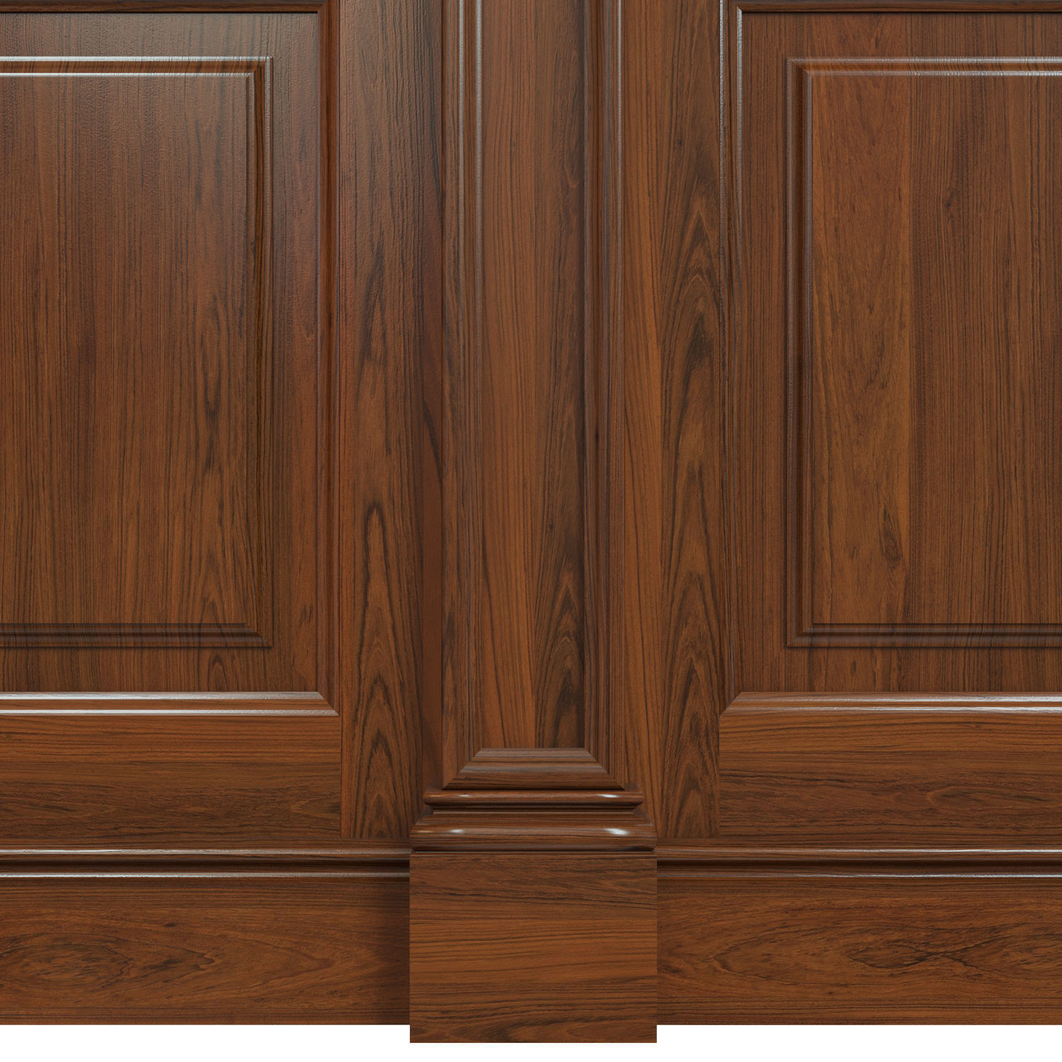 Wood panels with veneer 02 Low-poly 3D model_8