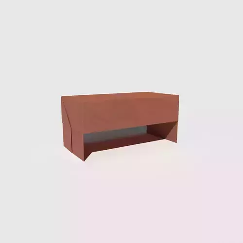 Origami Bench Low-poly 3D model