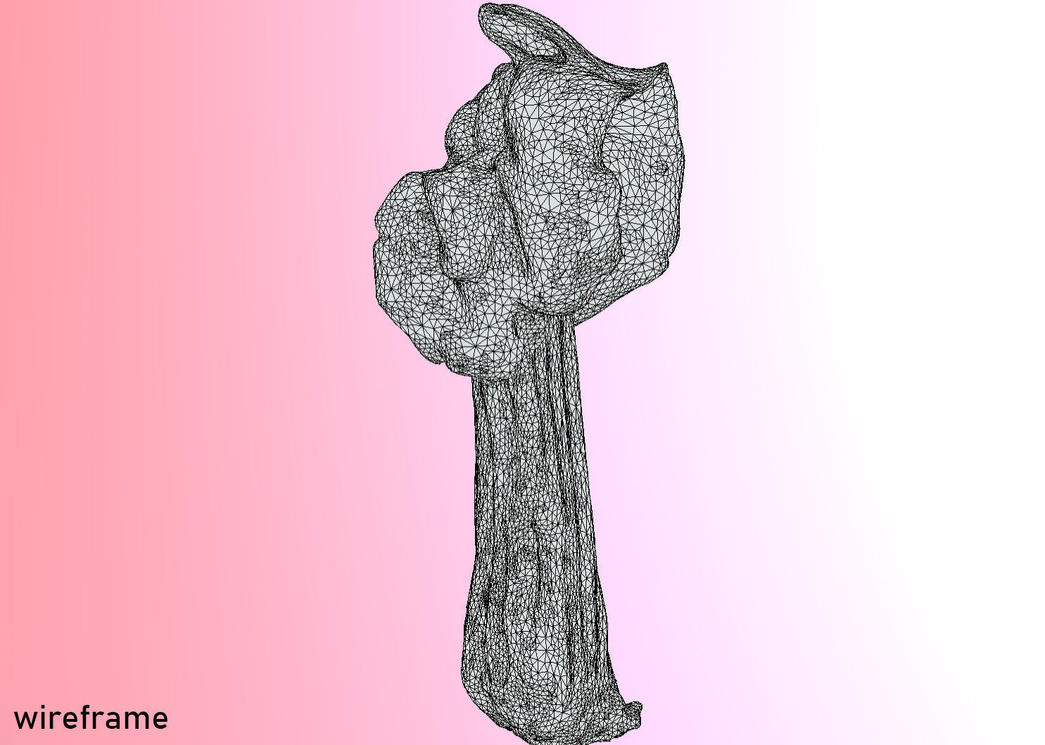 Helvella crispa aka white saddle mushroom 3D model_31