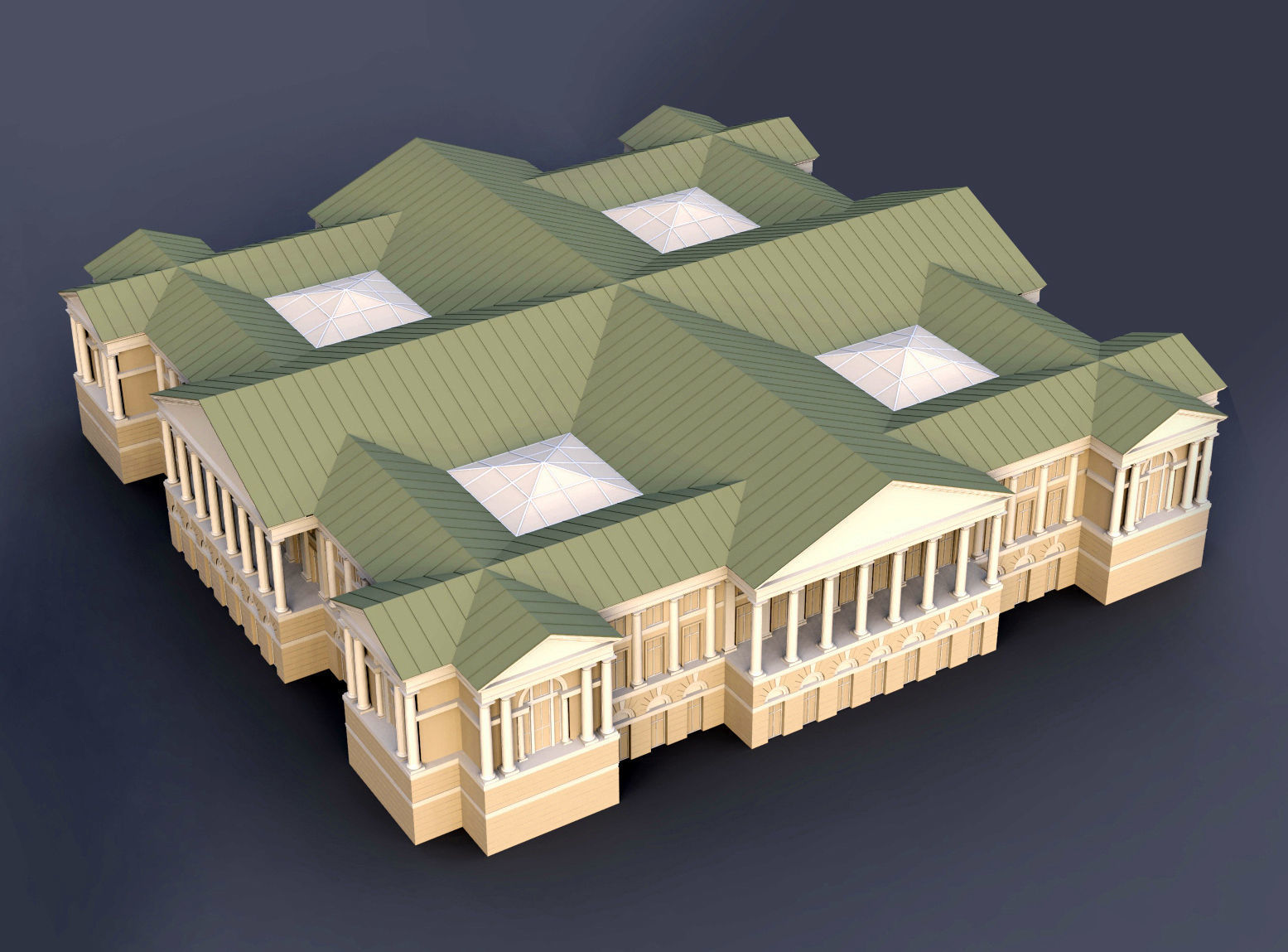 classic architecture 3D model_9