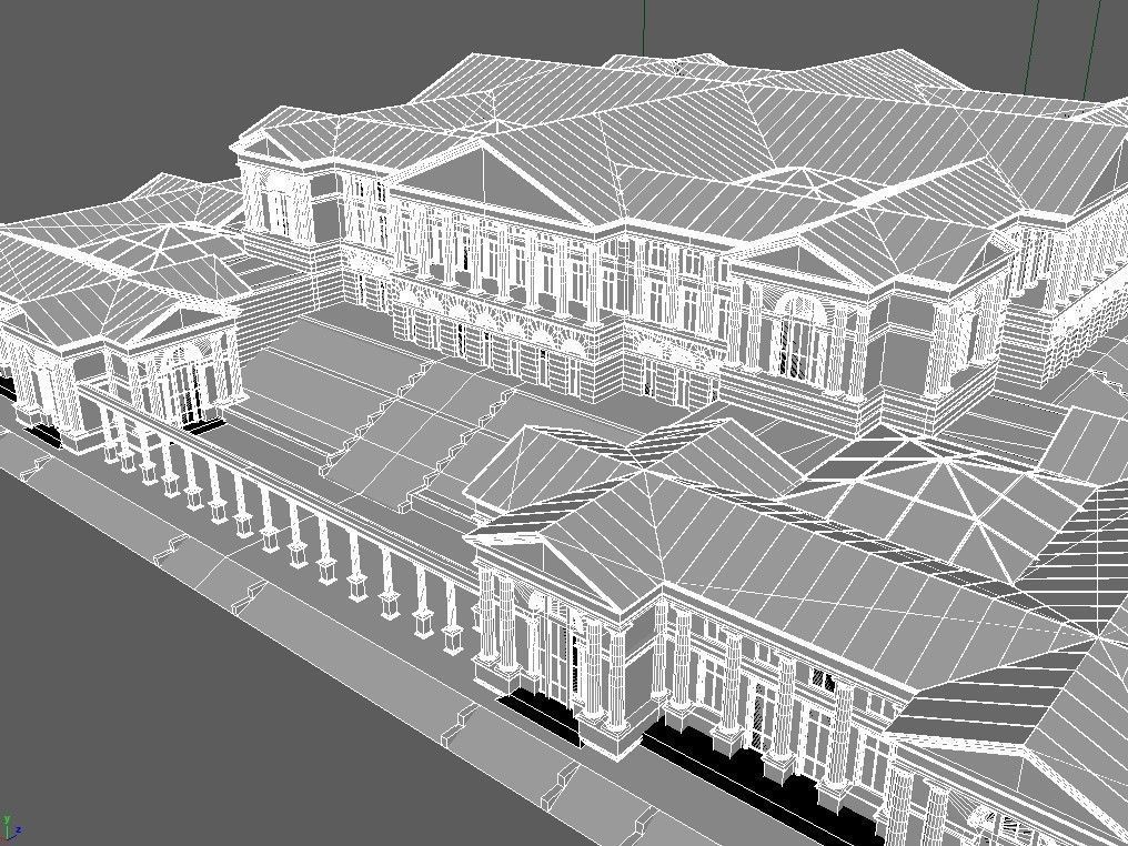 classic architecture 3D model_6