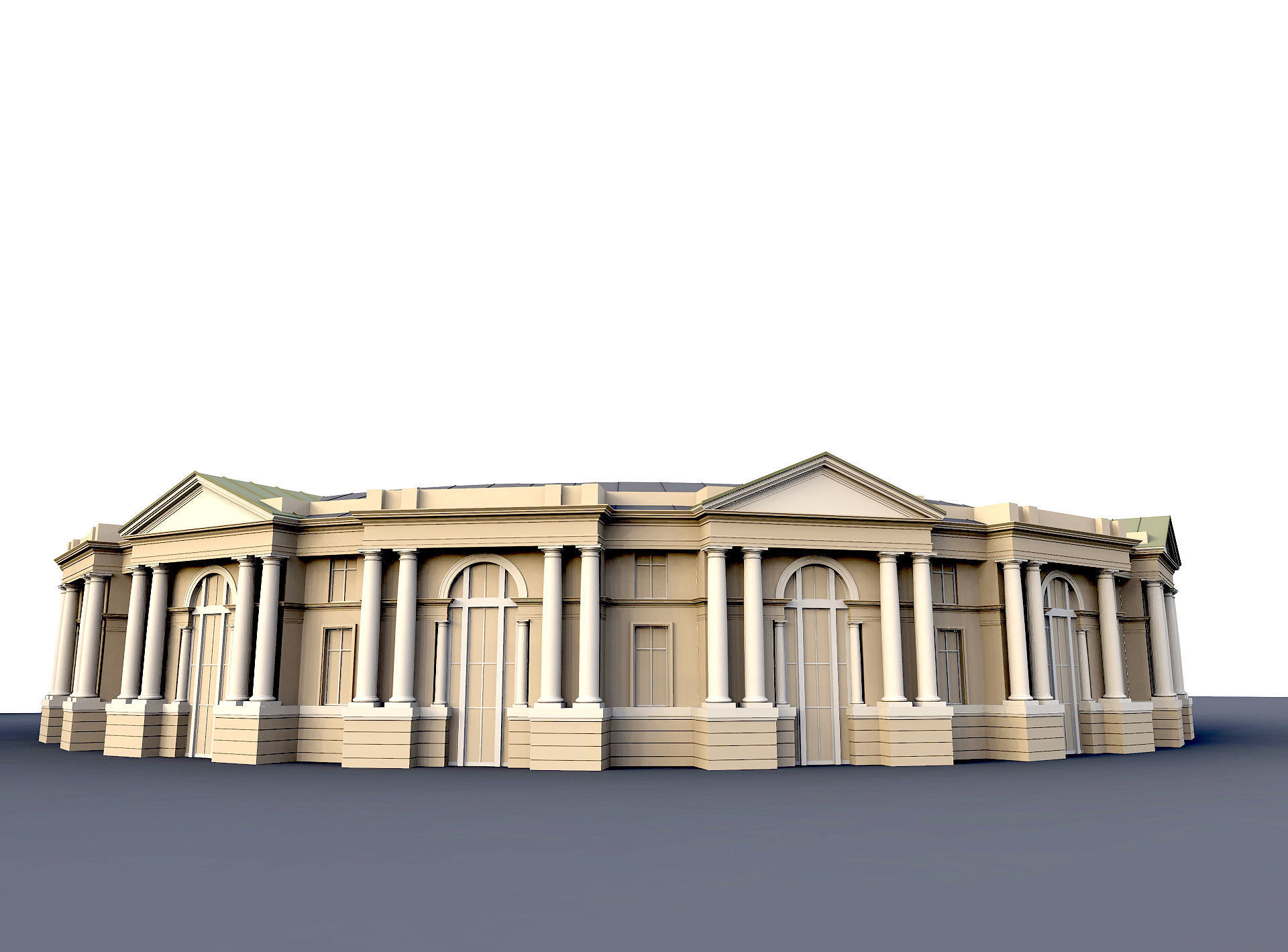 classic architecture 3D model_8