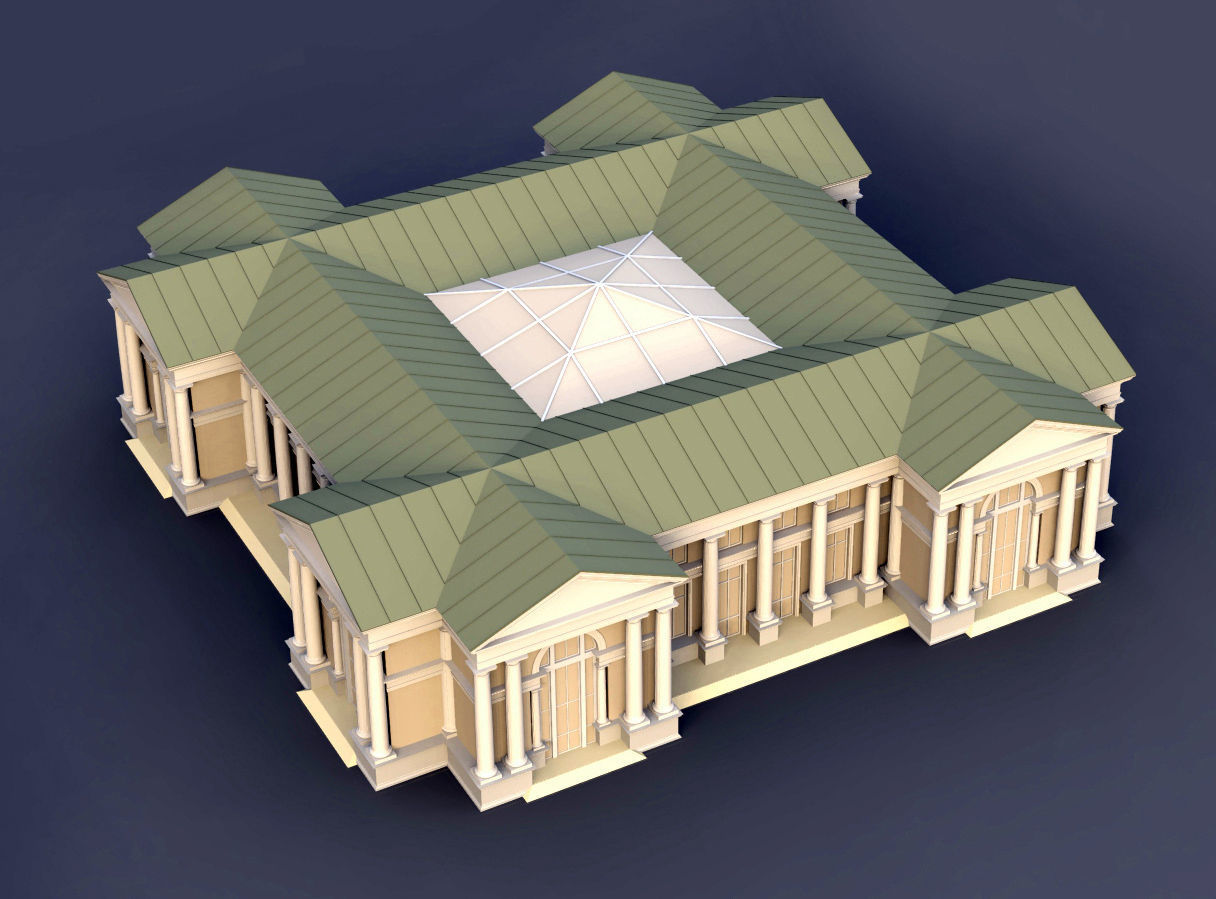 classic architecture 3D model_12
