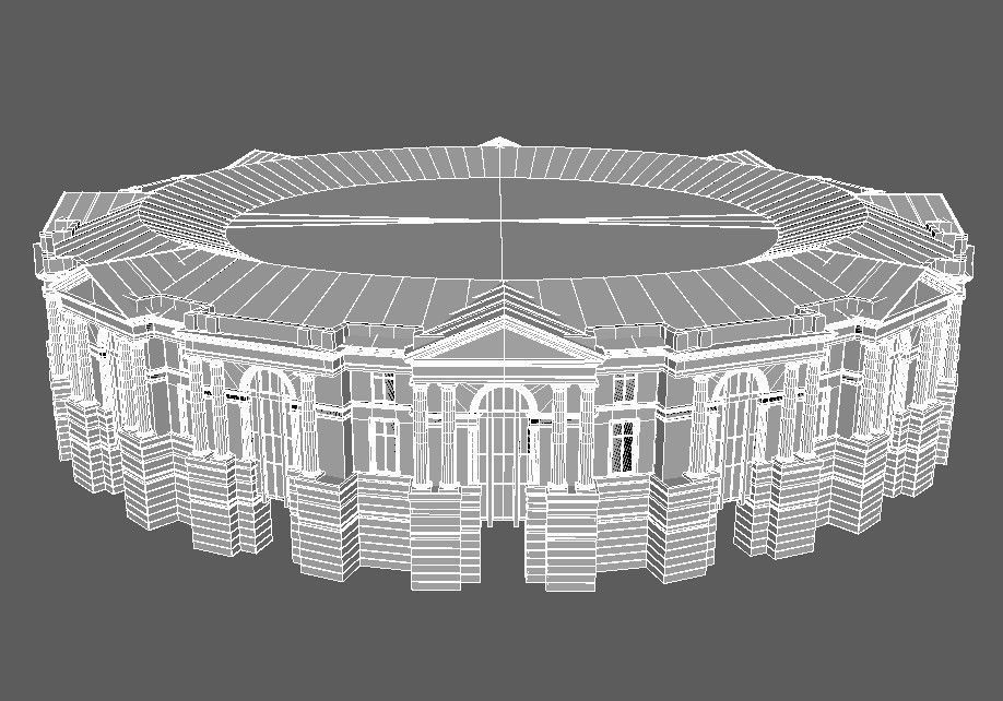 classic architecture 3D model_7