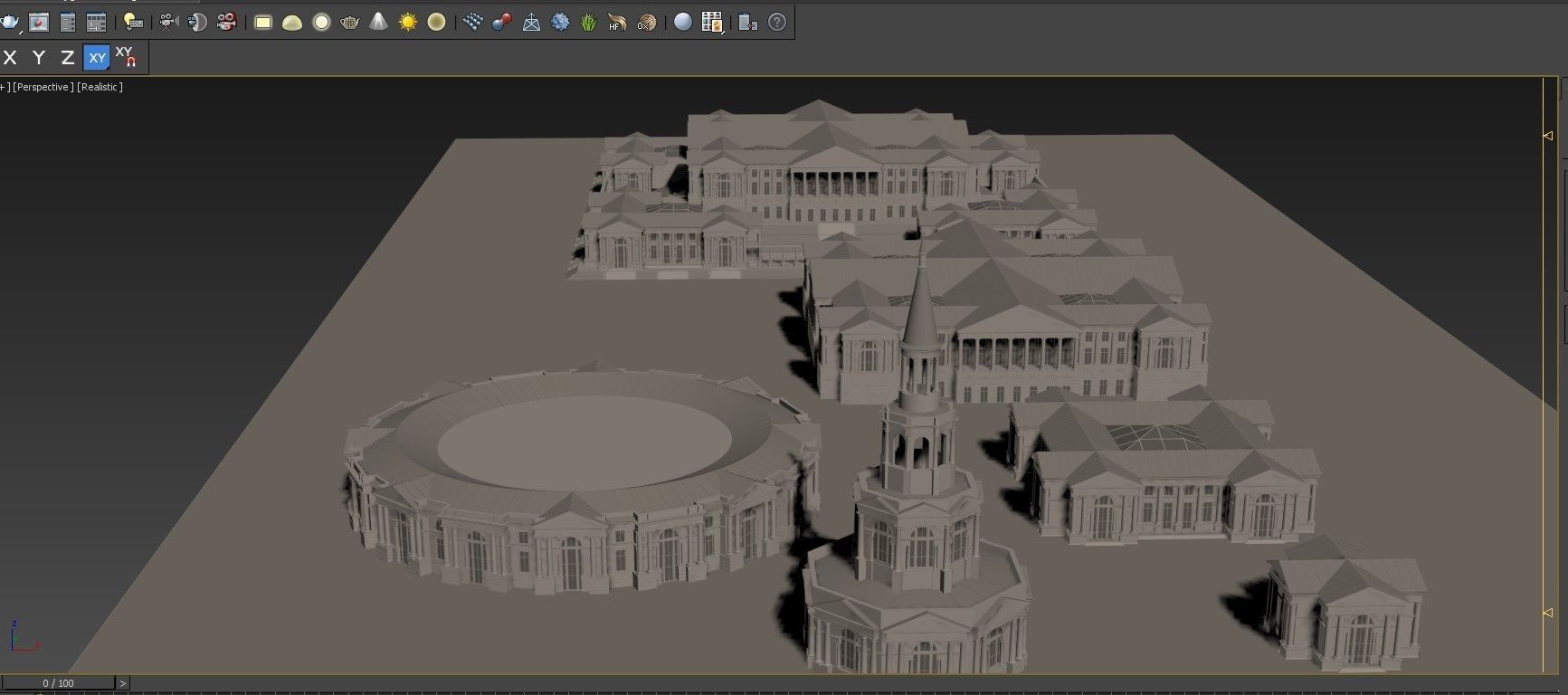 classic architecture 3D model_2