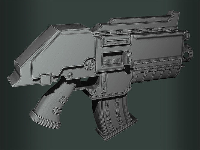 WH 40K Bolter Free 3D print model