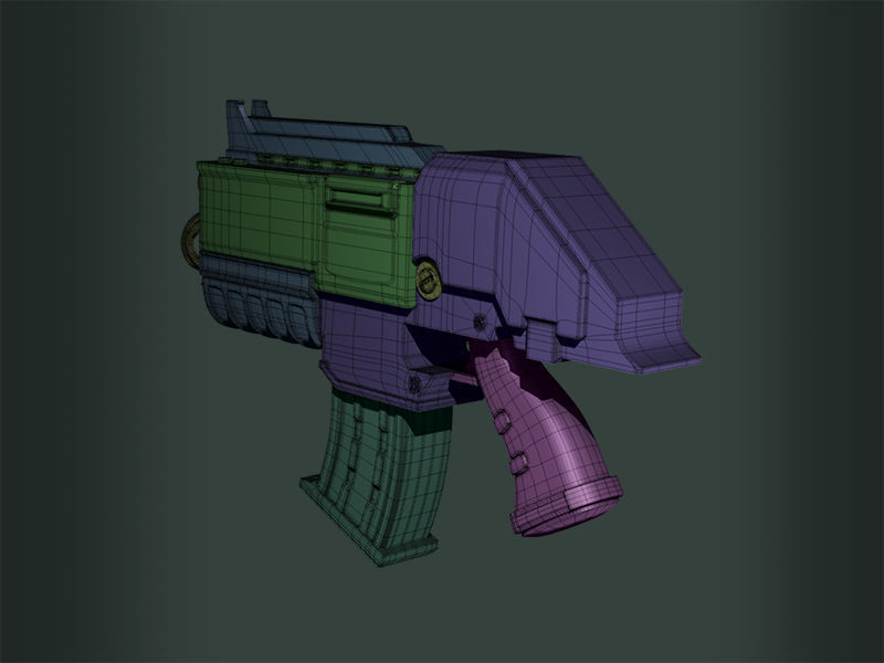 WH 40K Bolter Free 3D print model_3
