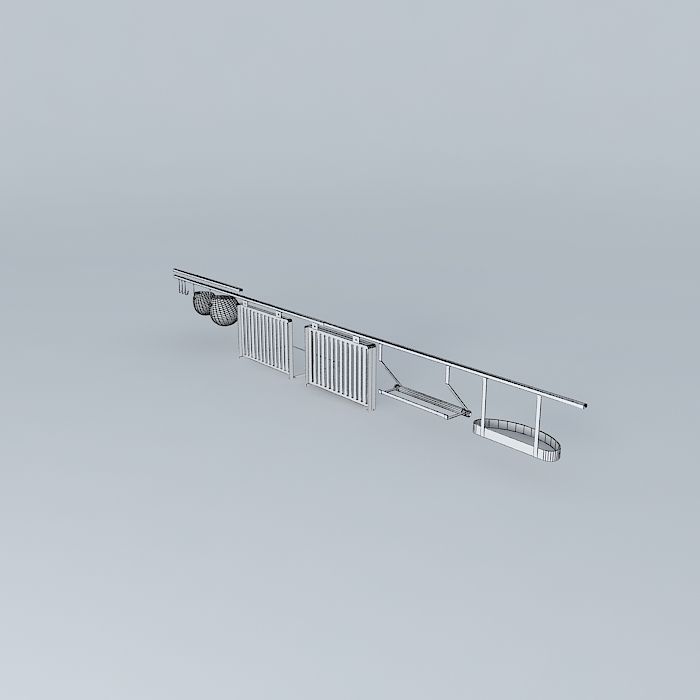 Asker shelf 3D model_3
