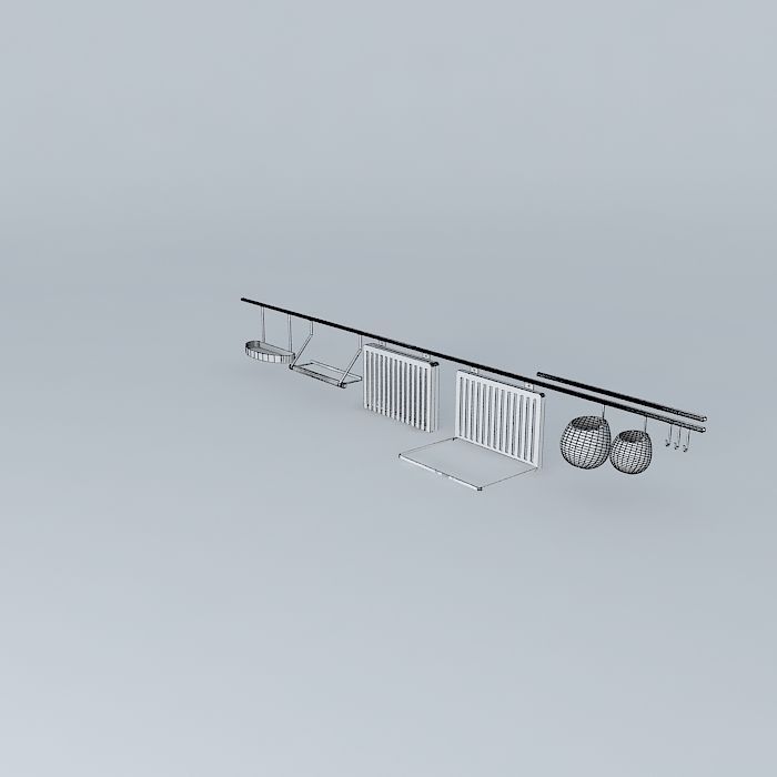 Asker shelf 3D model_4