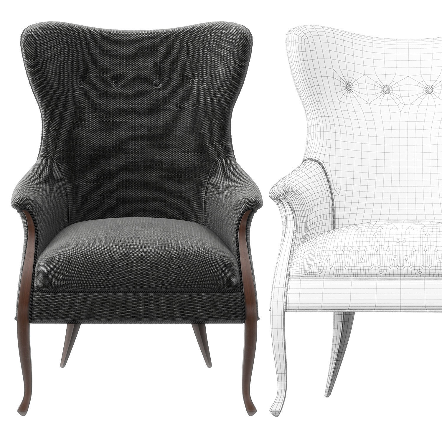 Christopher Guy Volpe armchair 3D model_4