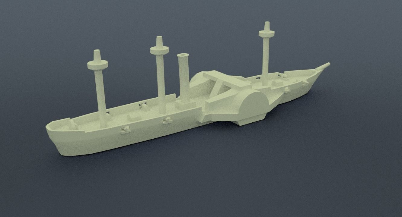 Amazonas Steam Frigate 3D print model_9