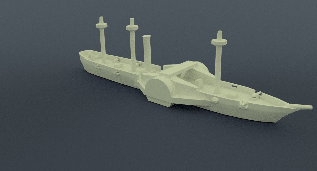 Amazonas Steam Frigate 3D print model_11