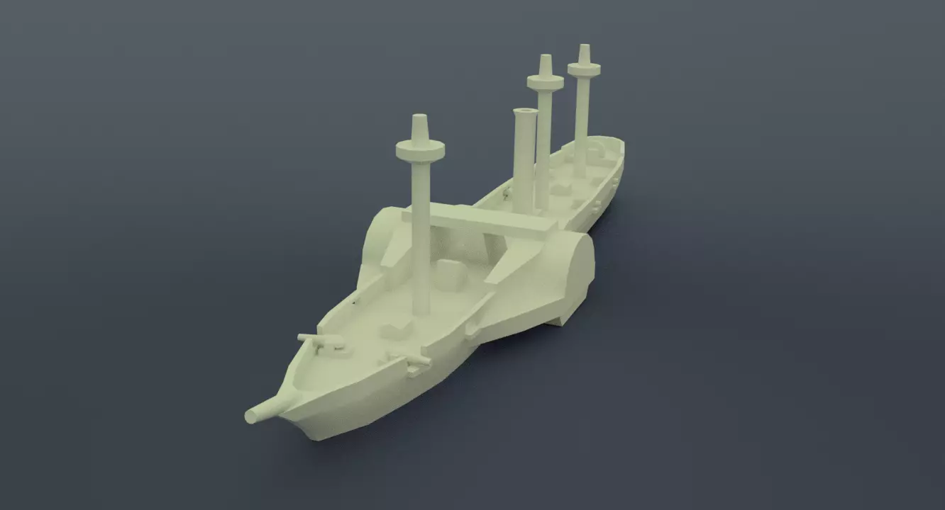 Amazonas Steam Frigate 3D print model_0