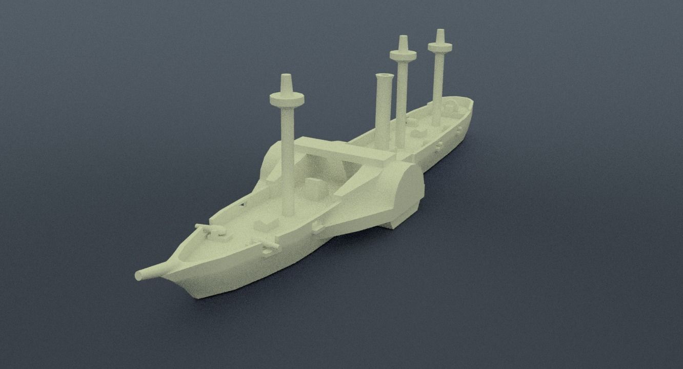 Amazonas Steam Frigate 3D print model_1