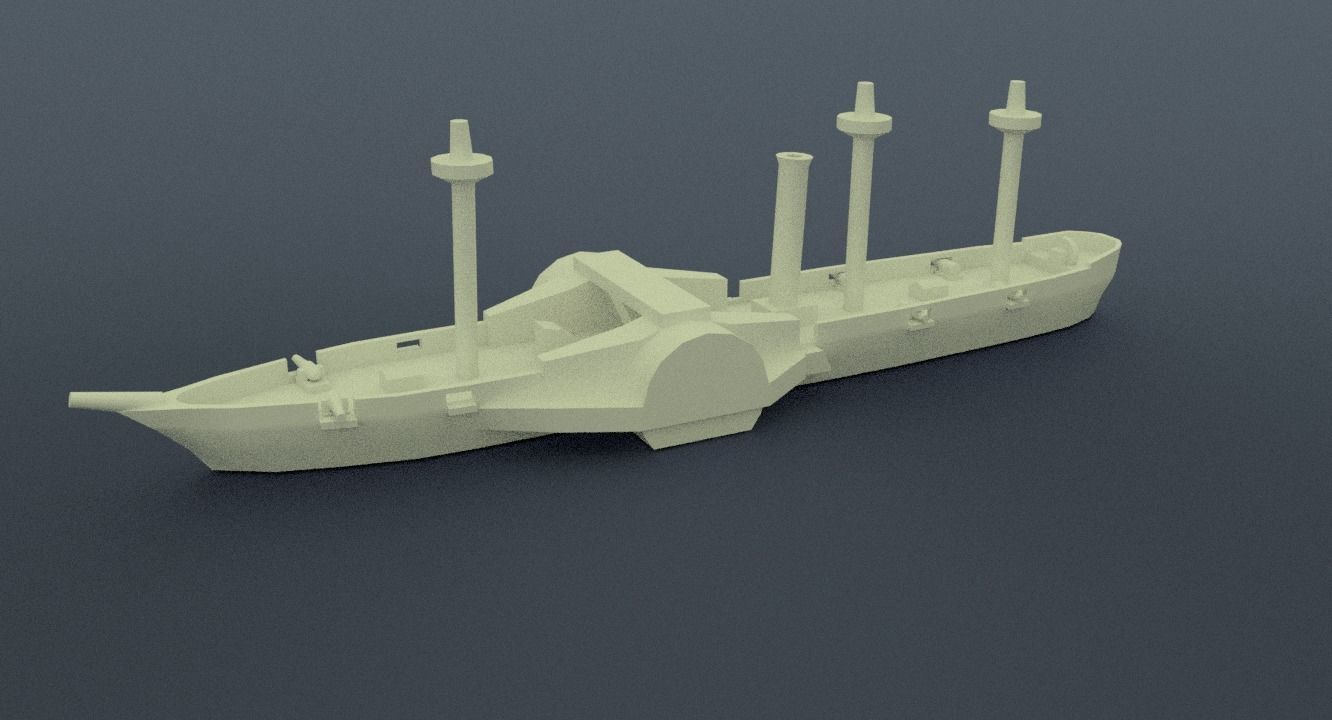 Amazonas Steam Frigate 3D print model_4
