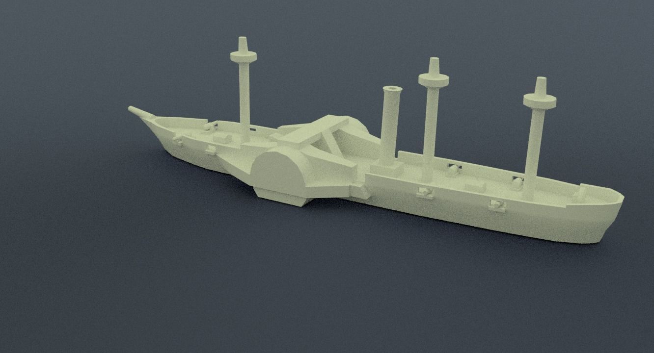 Amazonas Steam Frigate 3D print model_6