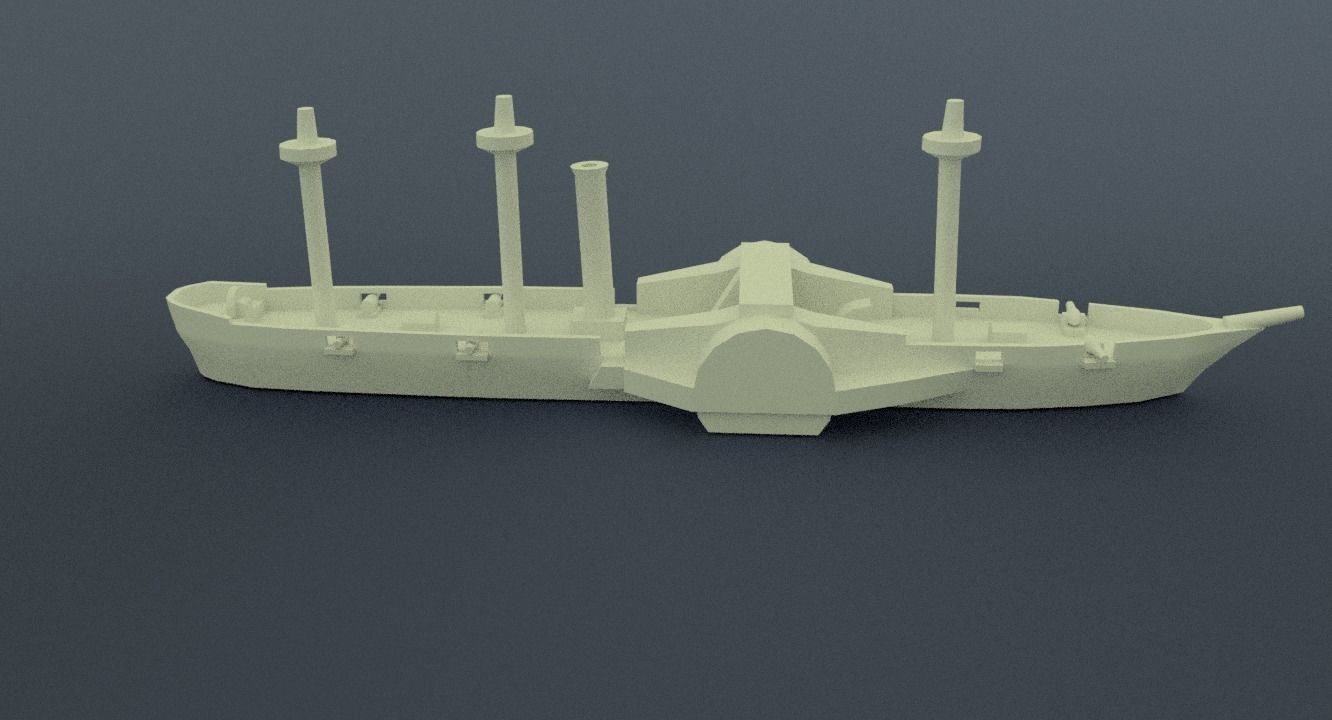 Amazonas Steam Frigate 3D print model_10