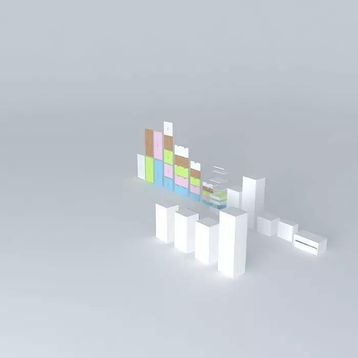 STUVA bar graph bars 3D model_0