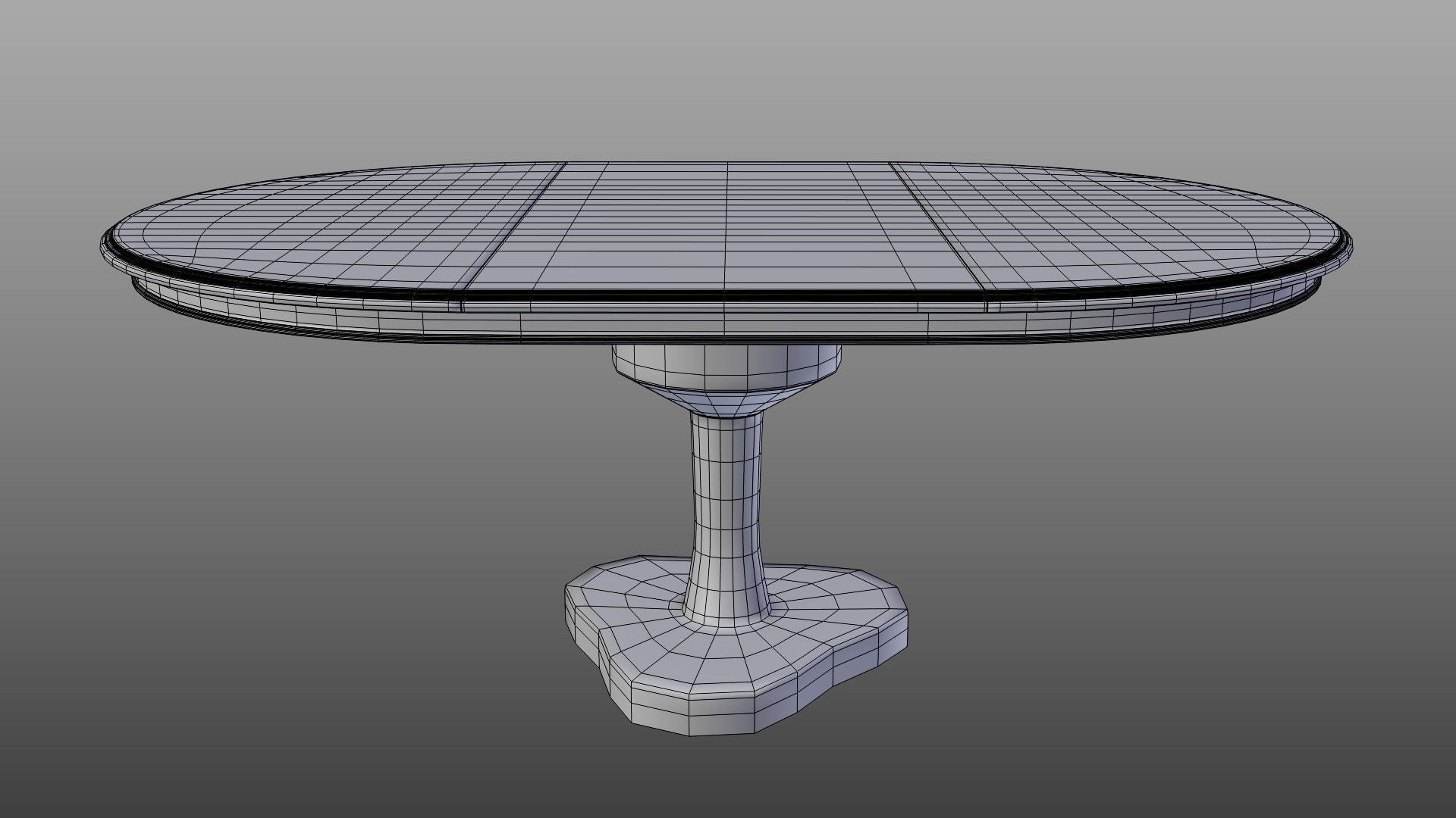 Dining Table and Chair Low-poly 3D model_11