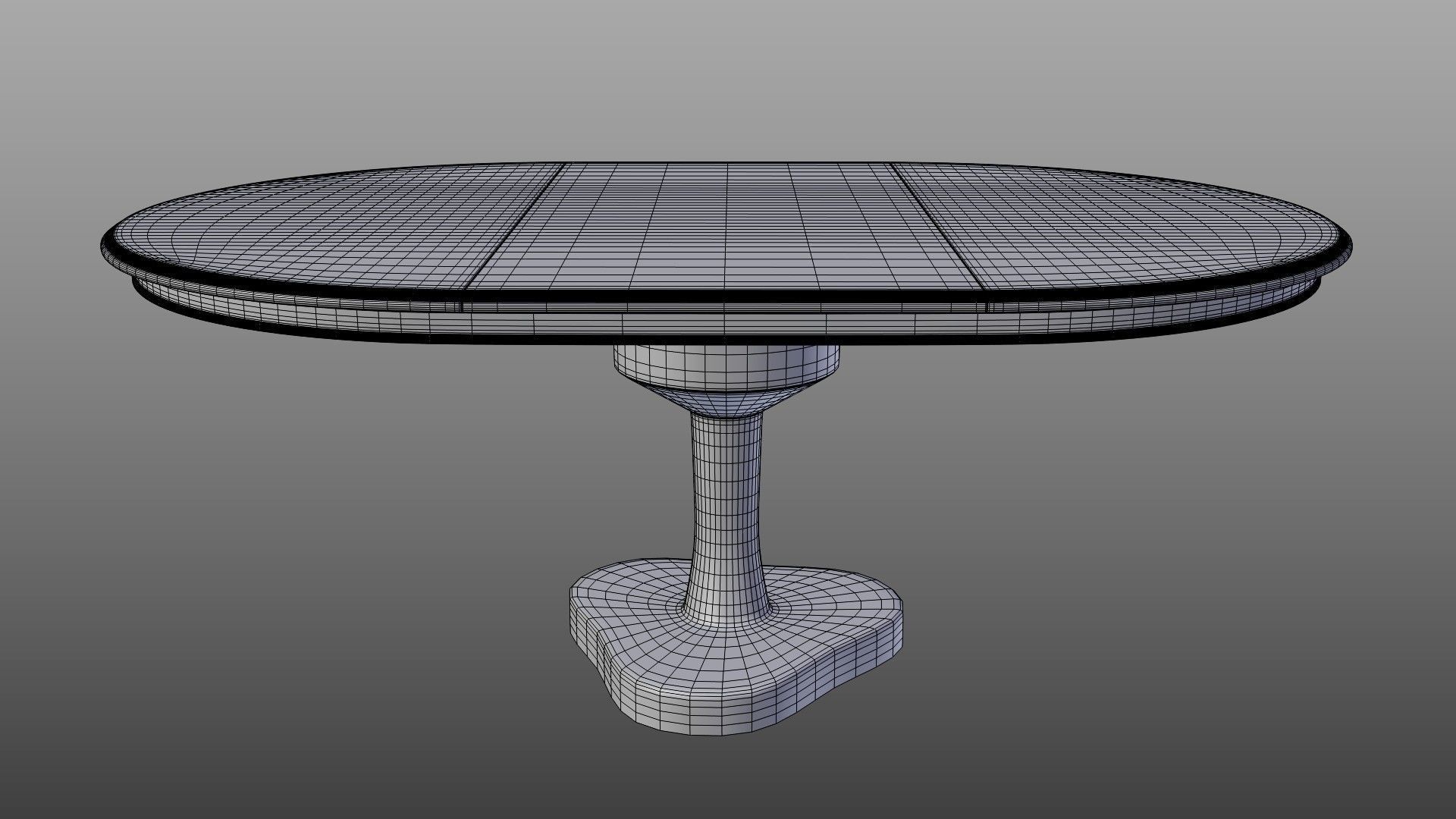 Dining Table and Chair Low-poly 3D model_12