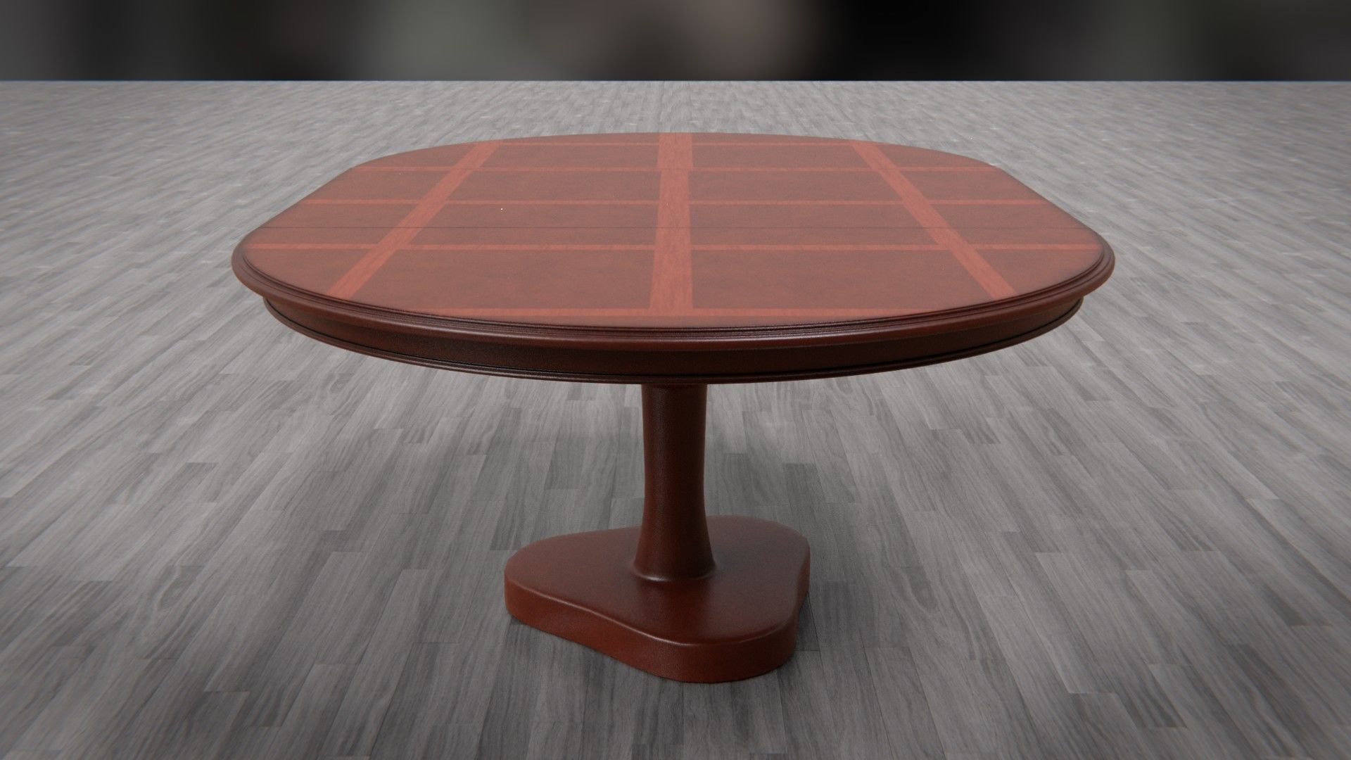 Dining Table and Chair Low-poly 3D model_9