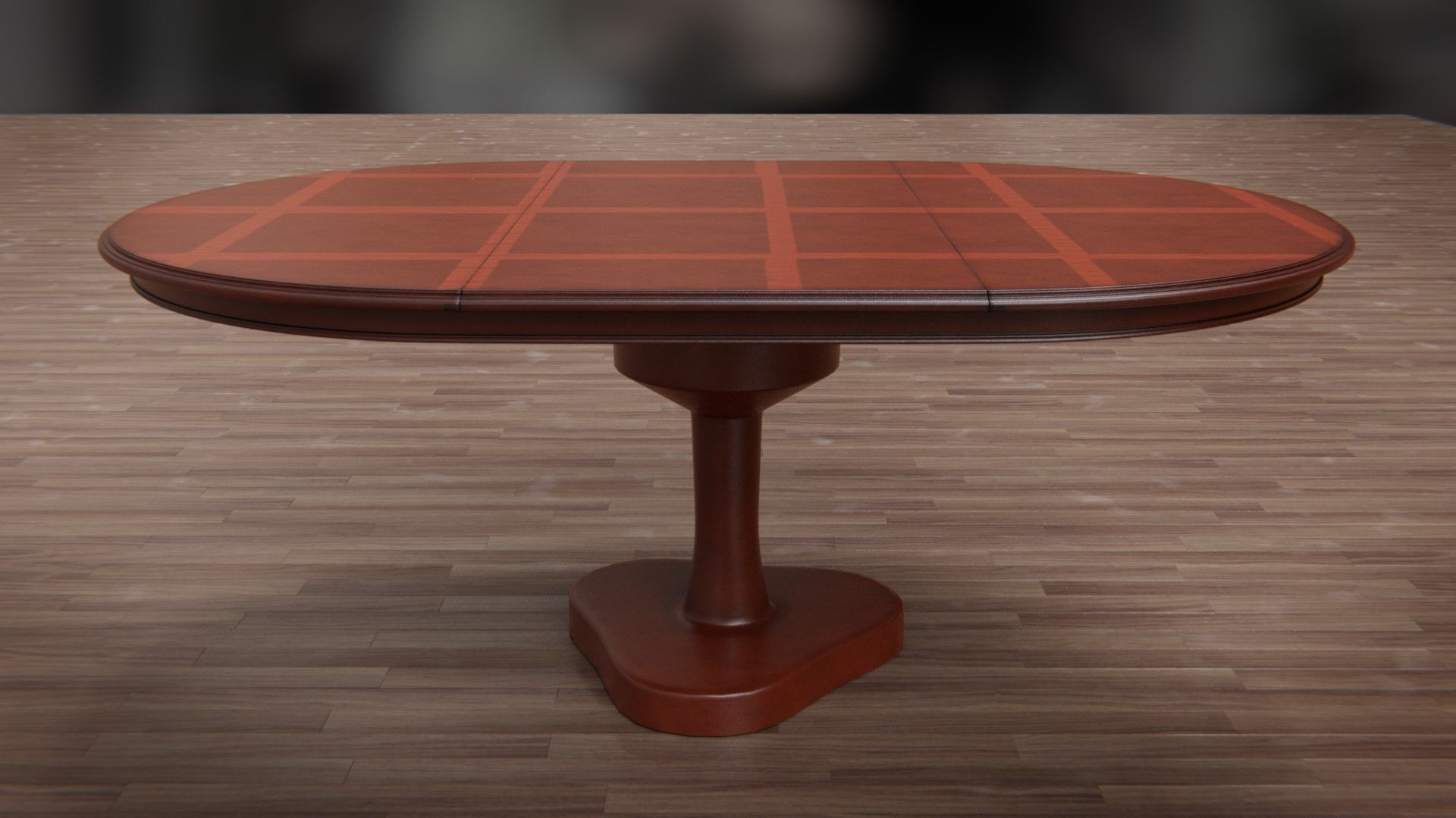 Dining Table and Chair Low-poly 3D model_4